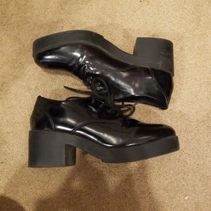 Forever 21 heeled oxfords